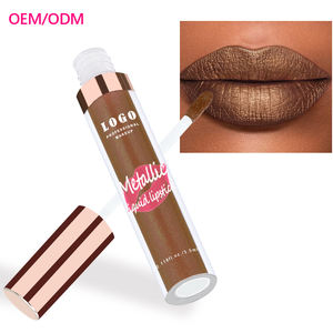 Ochain brillo líquido lápiz labial diamante impermeable metálico LipglossTube impermeable perla brillo de labios para mujeres cosmético brillo de labios - Product Image 1