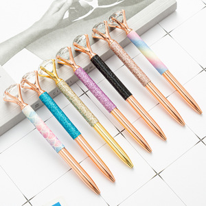 Bolígrafo de Metal con Diamantes de Lujo en Oferta, Personalizado con Recarga Parker, Tinta Azul/Negra, Regalo Promocional de Marca - Product Image 1