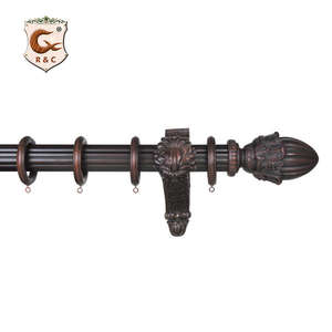 Tringle à rideau <span class=keywords><strong>en</strong></span> bois blanc Antique, accessoire décoratif moderne pour la maison, usine - Product Image 4