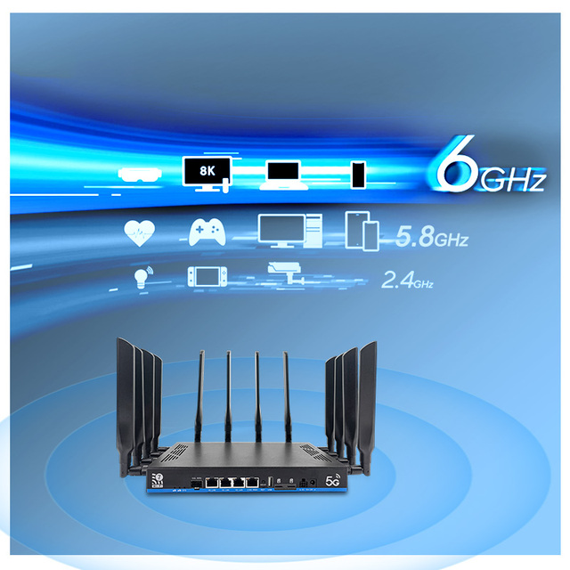 X75 Module 5G 4G SIM Router WiFi 7 Enterprise Openwrt 2.5G WAN 4GE LAN Tri-Band 2.4G 5.8G 6.0GHz 19000Mbps