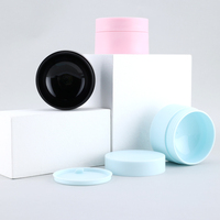 Conteneurs de crème à cheveux, rond et mat, noirs, 10x5, 15g, 20, 30, 50 ml, 1oz, crème, produits de beauté, en plastique
