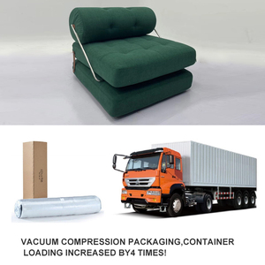 AOMISI <span class=keywords><strong>CASA</strong></span> Compression Emballage Portable Canapé-Lit Confortable Moderne Polyvalent Blanc Rembourré Paresseux <span class=keywords><strong>Chaise</strong></span> Pour La Maison Intérieur - Product Image 2