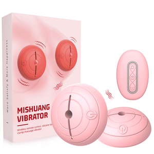 OEM Nipple <b>Vibrator</b> Silicone Breast Clamp Massage Wireless <b>Remote</b> Factory Price - Product Image 1