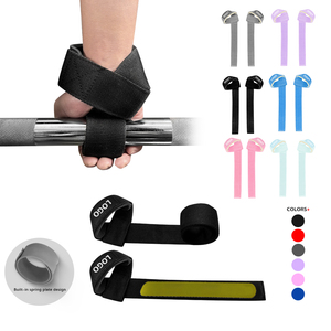 Muñequeras de Algodón con Logotipo Personalizado, Transpirables, Ajustables, para Gimnasio, Levantamiento de Pesas, Protección, Cinturón de Ejercicio, Enrollamiento Automático - Product Image 1