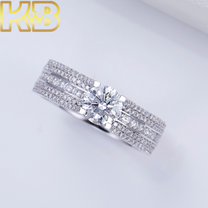 <span class=keywords><strong>1</strong></span> <span class=keywords><strong>Carat</strong></span> Round E VS1 Lab Diamond Hpht Lab Grown Diamond IGI Certified Wholesale Price Starsgem 925 Silver Jewelry Ring - Product Image 3