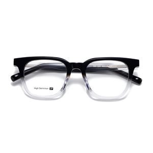 Transparent Full Rim Rectangle <b>Eyeglasses</b> NN-104 Anti-Uv Lightweight Resin Lens Unisex Adult Vision Correction <b>Frames</b> - Product Image 6