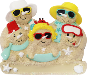 Adorno Navideño de Resina Pintado a Mano con Diseño Personalizado de la Familia <span class=keywords><strong>Sandman</strong></span>, Decoración de Árbol de Navidad, Hecho en China - Product Image 5