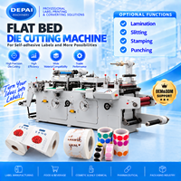 Machine de découpe à plat à double station pour la production d'étiquettes en rouleau