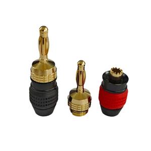 Conector banana chapado en oro de 4 mm, cable de altavoz de cobre chapado en oro, conector de altavoz tipo linterna, salida de fábrica - Product Image 3