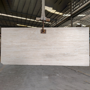 TMZ Italy Super <b>White</b> Travertine OEM/ODM Filled Polished Honed Surface Modern Design Style for Interior Villa Decoration - Product Image 4