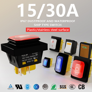 FILN personnalisé PA66 12V étanche interrupteur d'alimentation à bascule éclairé interrupteur marche/arrêt pour voitures motos bateaux - Product Image 2