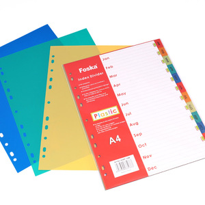 Foska fornitori <span class=keywords><strong>di</strong></span> cancelleria per ufficio PP <span class=keywords><strong>materiale</strong></span> plastico A4 11 fori rilegati a fogli mobili per Notebook indice con schede <span class=keywords><strong>di</strong></span> 12 mesi - Product Image 6