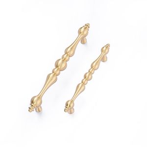 Luxury Scandinavian Style Solid Brass Pulls Handles Gold Cabinet Drawer Wardrobe <strong>Doors</strong> Handles <strong>Knobs</strong> - Product Image 2