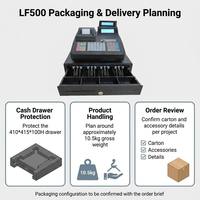 Caja Registradora Electrónica Longfly con Pantalla LCD Dual, Impresora de Recibos, Terminal POS para Supermercados y Cafeterías con Software