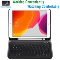 ZERTY Keyboard ZERTY, untuk Samsung Galaxy Tab S7 S6 Lite S5E S4