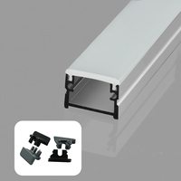 Perfil de Aluminio Extruido 1212 Aleación 6063-T5 para Iluminación LED con Servicios de Doblado y Corte para Decoración de Cocina