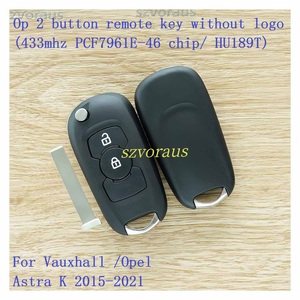 Llave de Coche Remota de Alta Calidad con 2 Botones para Opel Sin Logotipo 433mhz Chip PCF7961E-46/ HU189T para Vauxhall /Opel <span class=keywords><strong>Astra</strong></span> K 2015-2021 - Product Image 2