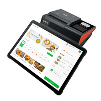 Google GMS Certificado Android Sistema POS táctil de 13/14 pulgadas Caja Registradora de pedido de restaurante todo en uno para 11/15.6 pulgadas-OEM/ODM