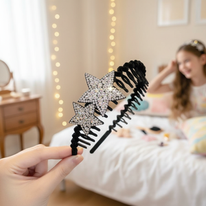 Fasce per capelli intrecciate alla moda di tendenza fatte a mano accessori per bambini eleganti vendita all'ingrosso - Product Image 3