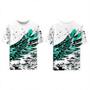 Camiseta de Alta Calidad en Poliéster/Algodón |   Ligero, Transpirable, de Secado Rápido, Ecológico, Duradero, con Estampado por Sublimación, Largo - Product Image 1