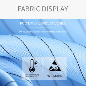 Cho An Toàn Làm Việc Trong Thực Phẩm Nhà Máy Unisex Đứng Cổ Áo Hai Mảnh Phòng Sạch Bụi Bằng Chứng Làm Việc Quần Áo - Product Image 4