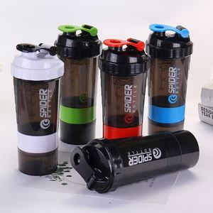 Custom logo BPA Free 500ml Three Layers Plastic Gym Fitness Protein <b>Shaker</b> <b>Bottle</b> Sport Water <b>Bottle</b> with Tick Marker - Product Image 2