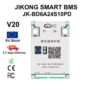 JK BMS V20 รุ่น Smart BMS 8S-24S พร้อมจอแสดงผล BT 0.6A 100A ระบบปรับสมดุลแบบแอคทีฟ สำหรับแบตเตอรี่ Li-ion/LiFePo4/LTO รุ่น JK-BD6A24S10PD - Product Image 1