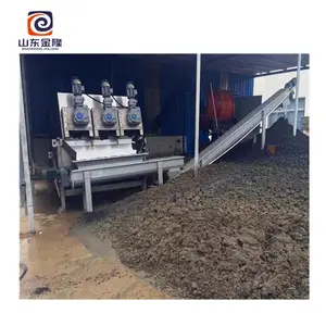 Máquina de deshidratación de plantas de tratamiento de aguas residuales para tratamiento de lodos/máquina deshidratadora de prensa de tornillo