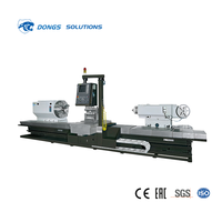 Torno CNC Horizontal de Cama Plana de Alta Resistencia DONGS con Control GSK, Husillo Único y Gran Diámetro