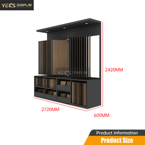 Giá trưng bày sàn xoay 360 độ khung kim loại hiện đại, xoay được để trưng bày mẫu sàn gỗ laminate cố định - Product Image 6