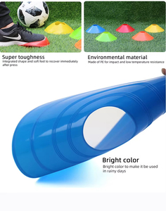 50 Conos de Entrenamiento de Agilidad para Fútbol, Multicolores, Discos Marcadores de Fútbol, Equipo de Entrenamiento Deportivo Portátil para Fútbol - Product Image 1