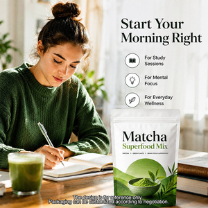 Mix di Superfood al Matcha |   Matcha + Verdure + Superfood per il Benessere Cerebrale |   Miscela Focus per Studio e Ufficio |   Adatto ai frullati - Product Image 3