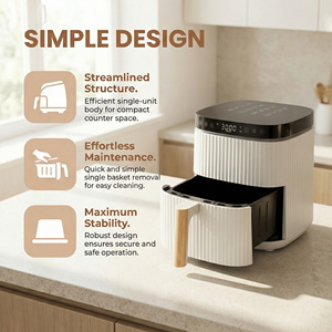 Freidora de Aire Multilingüe con Control Táctil Diseñada para los Mercados de la UE y EE. UU., Pantalla Digital, Circulación Rápida de Aire, Aerogrill Eléctrico - Product Image 3