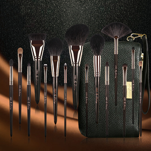 แปรงแต่งหน้าแบบกำหนดเอง โลโก้ ขนแปรงธรรมชาติ ด้ามจับอะลูมิเนียมเคลือบมุก ด้ามจับไม้ 52 ชิ้น ชุดแปรงแต่งหน้าสีโรสโกลด์ - Product Image 3