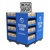 Présentoirs de palettes en carton personnalisés, robustes, en carton ondulé pour supermarchés, vente au détail, snacks, chips, bonbons, aliments
