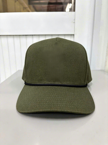 Gorra de Béisbol Personalizada de 5 Paneles, de Algodón Oliva, Precurvada, con Cuerda, Estilo Casual, Hip Hop, Urbano, para Adultos, Hecha en Vietnam - Product Image 1