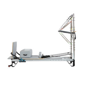 Macchina Pilates Reformer OEM ODM in Acero e Quercia, Attrezzatura Professionale Multi-Posizione per Pilates Reformer - Product Image 5