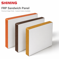 Panneau sandwich FRP/GRP en fibre de verre de style moderne pour camping-car RV Réfrigéré Van Body EPS/PIR/XPS Core Composite Wall Panel Design
