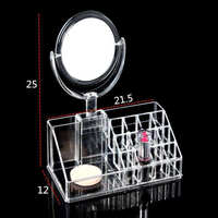 Support de présentation magnétique transparent en acrylique pour cartes, idéal pour l'organisation des accessoires de salon sur le bureau