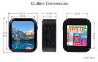 Placa de Desarrollo ESP32-S2 con Pantalla Táctil AMOLED de 1.83 Pulgadas, Resolución 240x284, Chip de Audio Integrado, Compatible con Wi-Fi