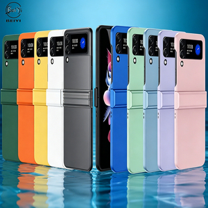 <span class=keywords><strong>Coque</strong></span> de téléphone rigide PC couleur unie effet peau, couleur macaron fruitée, avec protection de charnière, pour <span class=keywords><strong>Galaxy</strong></span> <span class=keywords><strong>Z</strong></span> <span class=keywords><strong>Flip</strong></span> 8/7/6, vente en gros - Product Image 1