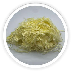 Fibre discontinue jaune aramide 13 1.5D * 51MM pour papier <span class=keywords><strong>isolant</strong></span> et noyau en nid d'abeille, résistance diélectrique élevée - Product Image 5