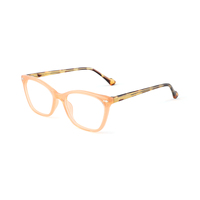 Gafas Unisex de Acetato de Color Sólido, Montura de Ojo de Gato, Estilo Retro, Duraderas, Ópticas, Vintage, Transparentes, con Prescripción