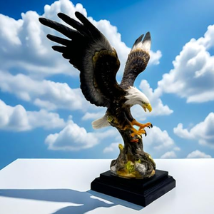 Escultura de Resina 3D de Águila Calva de Tamaño Real, Estatua Realista de Águila Americana, Decoración para Oficina, Vestíbulo de Hotel - Product Image 2