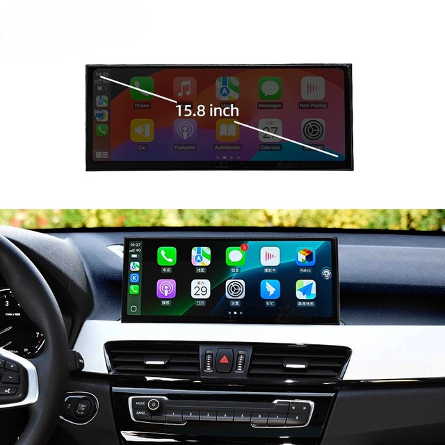 15.8 Inch Car Dvd Player Android Radio Touch Screen Gps Navigation Carplay for BMW X1 F48 2016-2020