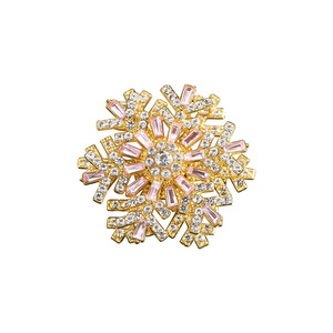 <span class=keywords><strong>JoJo</strong></span> 2025 broche de copo de nieve giratorio de joyería de aleación de lujo de gama alta para niños para <span class=keywords><strong>ropa</strong></span> Pin traje Top ramillete broches de moda - Product Image 2