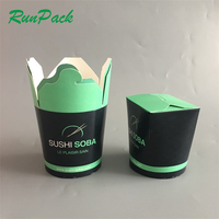 Kotak mie instan Spaghetti nasi cetakan desain kustom tahan minyak 16oz 26oz 32oz