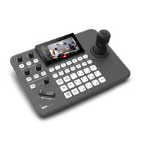 Controlador de Cámara PTZ Profesional con Pantalla HD de 5 Pulgadas, Joystick 4D, Teclado, Videoconferencia, Transmisión en Vivo, H.264, RS485, Votación