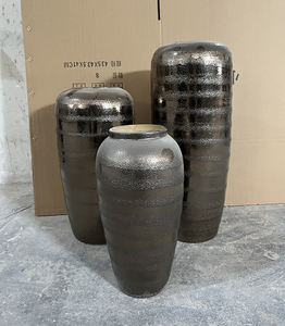 Florero seco <span class=keywords><strong>de</strong></span> cerámica Retro hecho a mano, jarrón <span class=keywords><strong>de</strong></span> <span class=keywords><strong>suelo</strong></span>, maceta <span class=keywords><strong>de</strong></span> arcilla, tarros, artículos <span class=keywords><strong>de</strong></span> <span class=keywords><strong>flores</strong></span>, decoración del hogar, flor para sala <span class=keywords><strong>de</strong></span> estar - Product Image 3