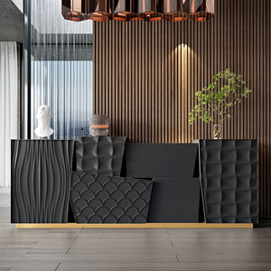 Màu đen có độ bóng cao sơn lưu trữ lớn ngăn kéo phong cách Pháp giọng ngực với ngăn kéo - Product Image 3